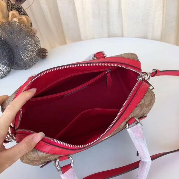 New palm print and monogram Boston pillow bag - Picture 7 of 7